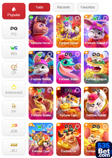 Experiência de Jogos 535bet.com